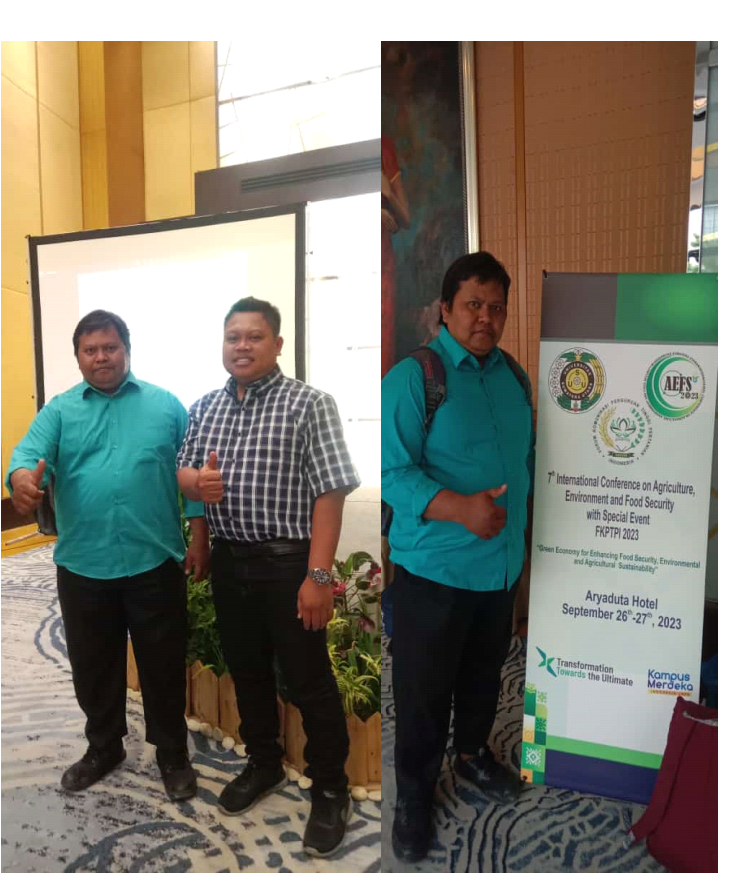 7 th International Conference on Agriculture, Environment, and Food Security (AEFS) di  Medan
