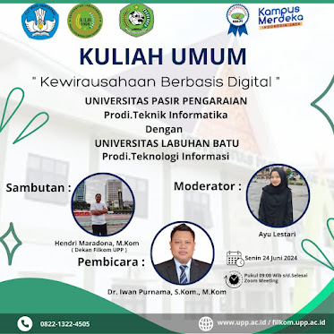 Dekan FST Menjadi Pembicara Kuliah Umum di Universitas Pasir Pengaraian RIAU