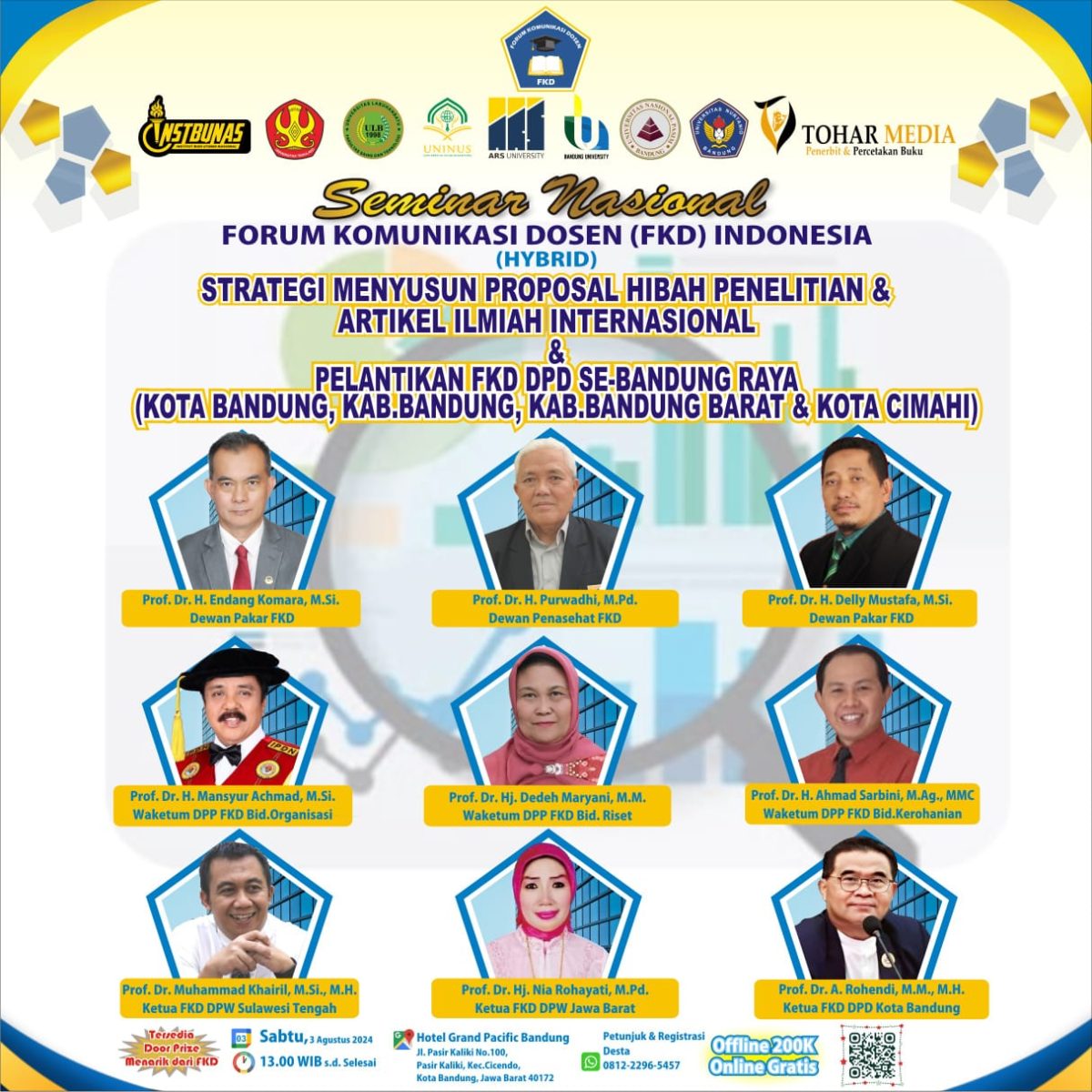 FTS ULB Menjadi Co Host Seminar Nasional Bersama FKD Indonesia