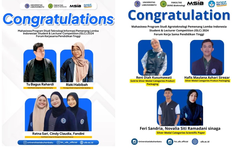 Pemenang Kompetisi Indonesia Student & Lecturer Competition (ISLC)