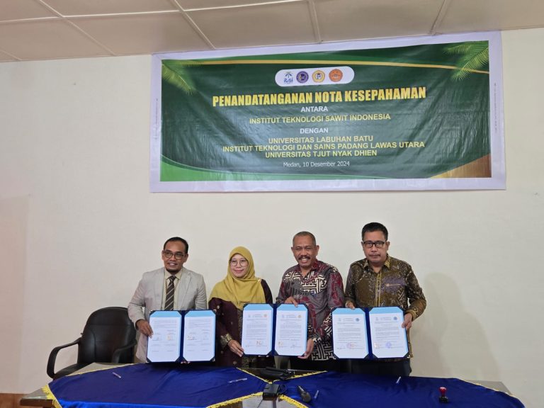 Universitas Labuhanbatu Jalin MoU, MoA dan IA Dengan Institut Teknologi Sawit Indonesia Tahun 2024