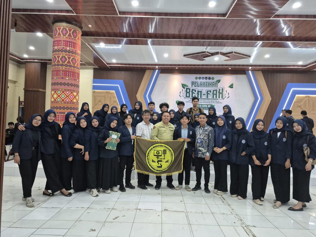 BEM Fakultas Sains Dan Teknologi Serta Himpunan Mahasiswa Program Studi (HIMPRO) SI, TI, AGRO, dan MI melakukan pelantikan sebagai bentuk regenarasi