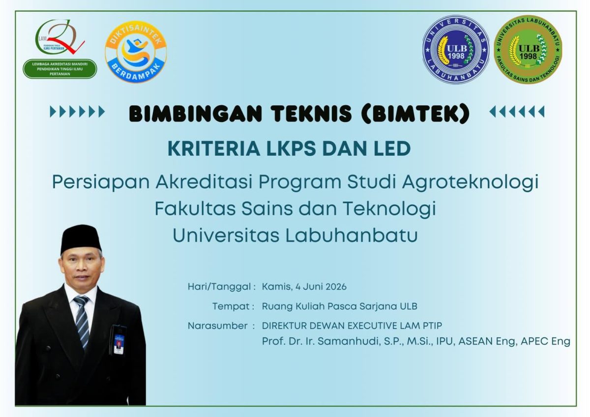 BIMTEK Kriteria LKPS dan LED Agroteknologi Juni 2026